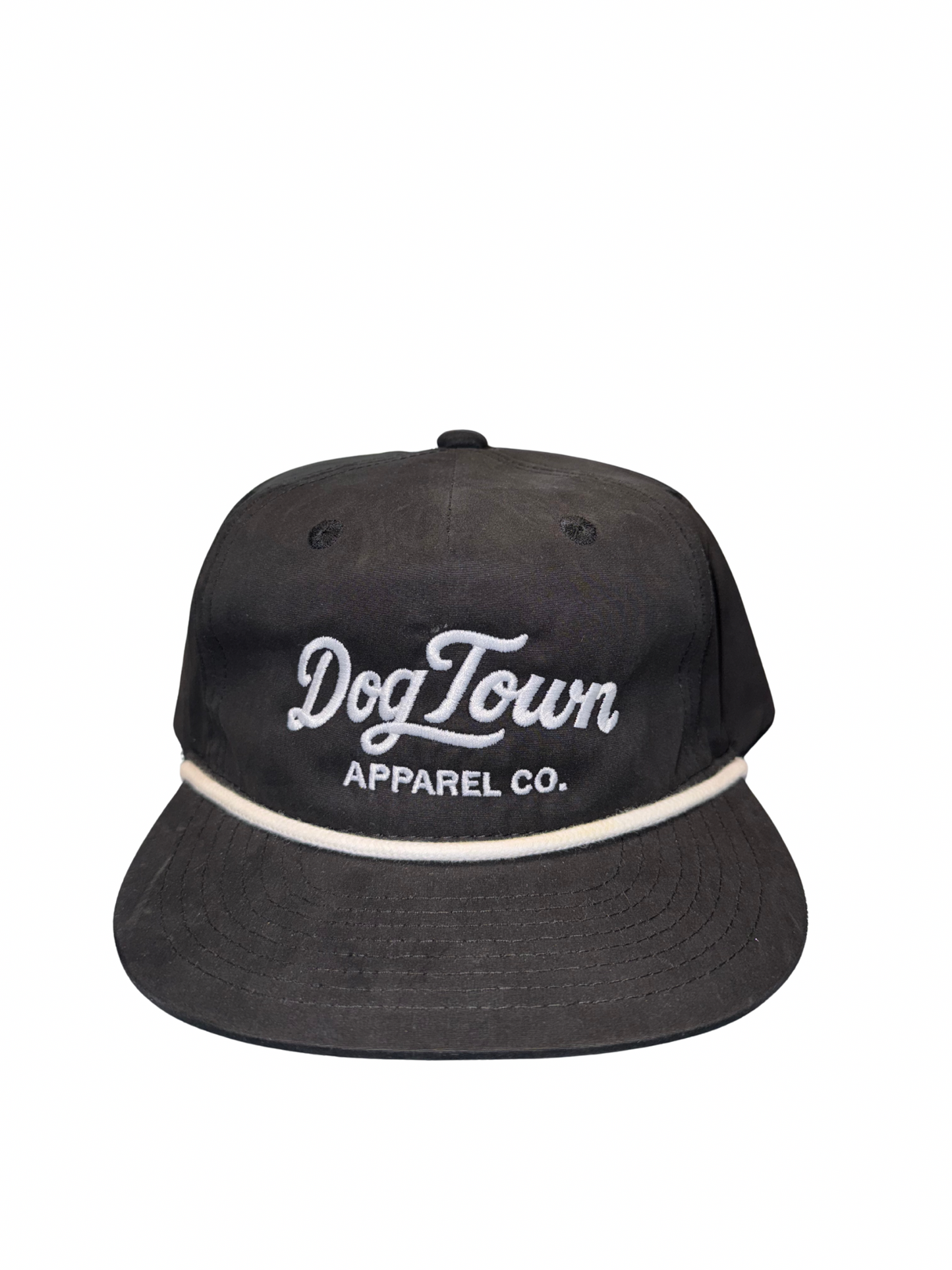 Dog Town Script Rope Hat Black/White